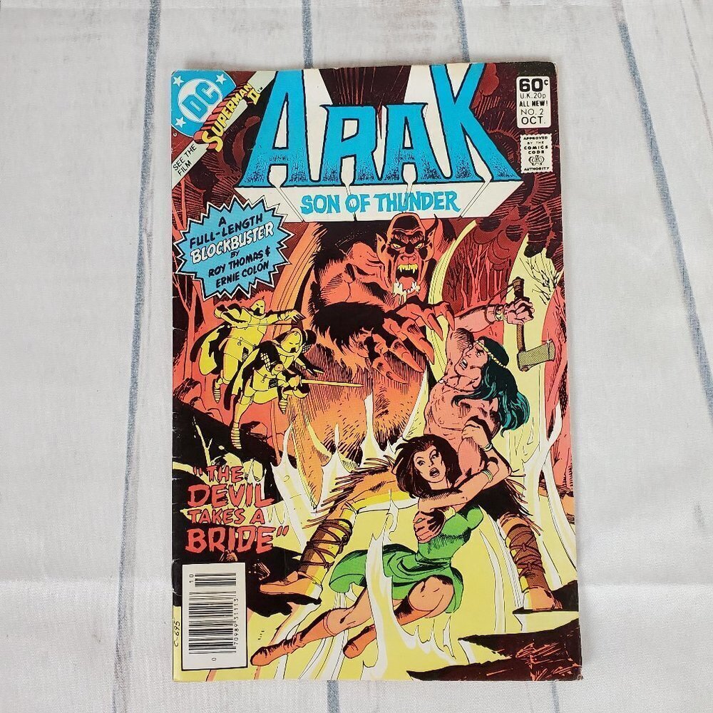2/$25 Vintage DC Comic Arak Son of Thunder 1981